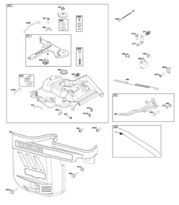 Controls Group Diagram and Parts List for 25V332-0006-F1 200000 - 399999 Briggs and Stratton Engine
